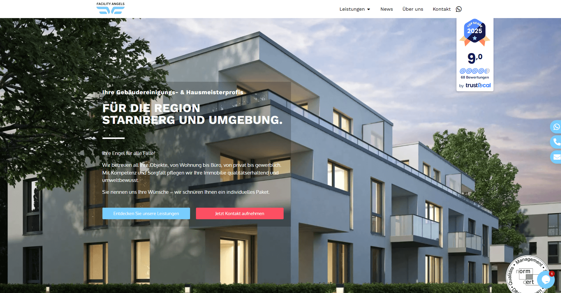 Facility-Angels-neue-Website-Startseite